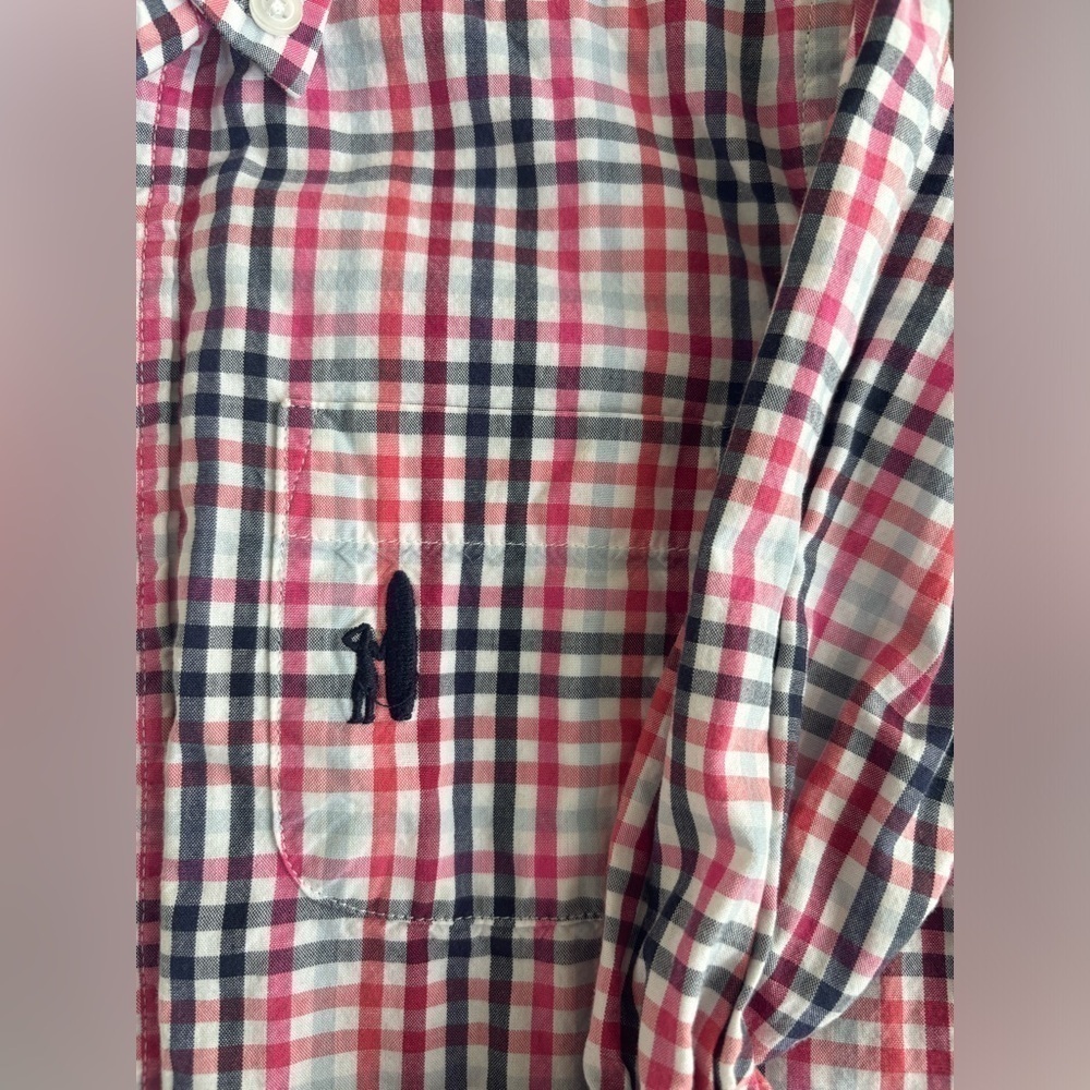Johnnie- O Boys Plaid Button Down Size 4 - Picture 4 of 6